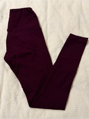 90 Degree By Reflex Deep Plum High-Rise Leggings